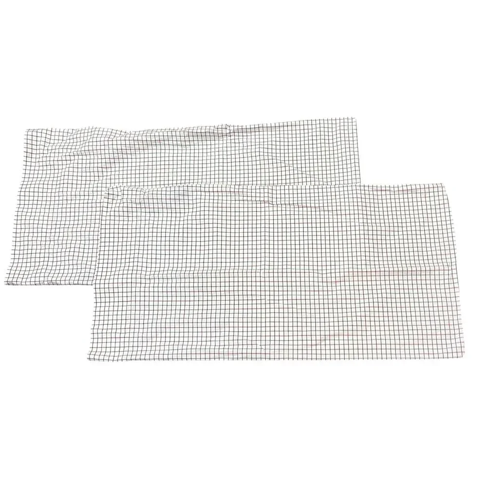 Ralph Lauren Vintage Pillowcases Oxfordshire Eaton Plaid King Set of 2 Cotton